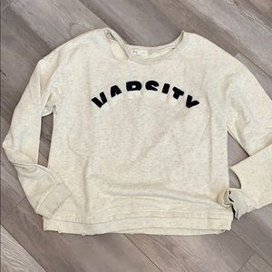 Honey Punch Tops - Honey Punch varsity sweatshirt Honey Punch Tops - Honey Punch varsity sweatshirt